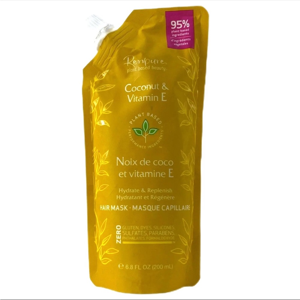 Renpure Coconut & Vitamin E Hydrate & Replenish HAIR MASK 6.8 Fl Oz